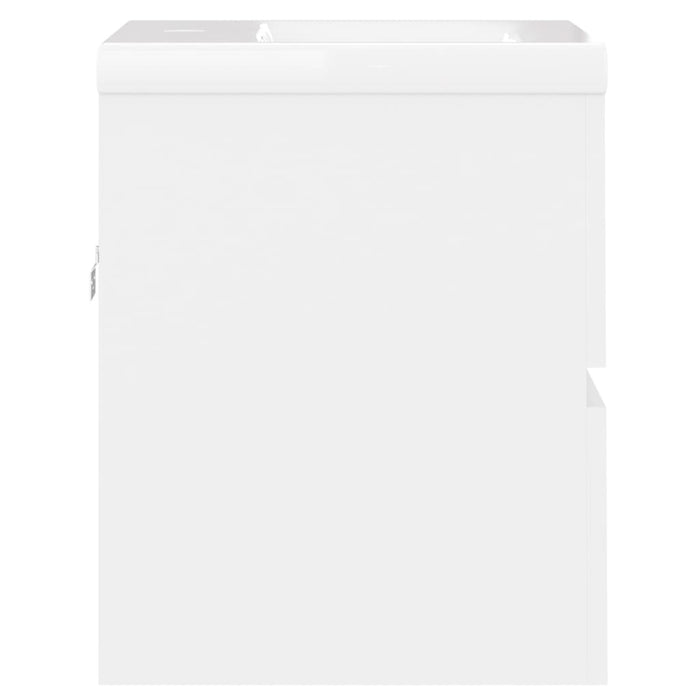 Mobile con Lavabo Integrat-Armadietto da Cucina-Lavandinoo Bianco in Legno Multistrato 715216