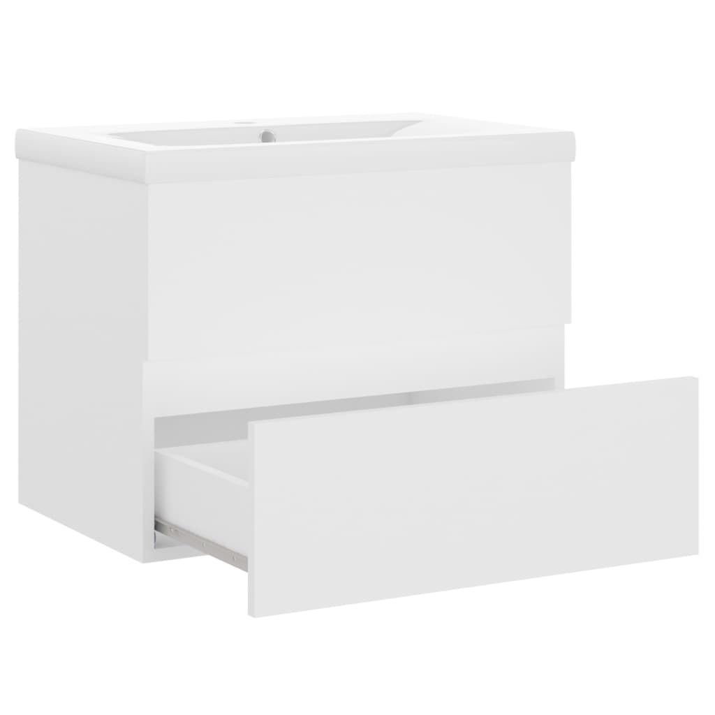Mobile con Lavabo Integrato Bianco in Legno Multistratocod mxl 96740