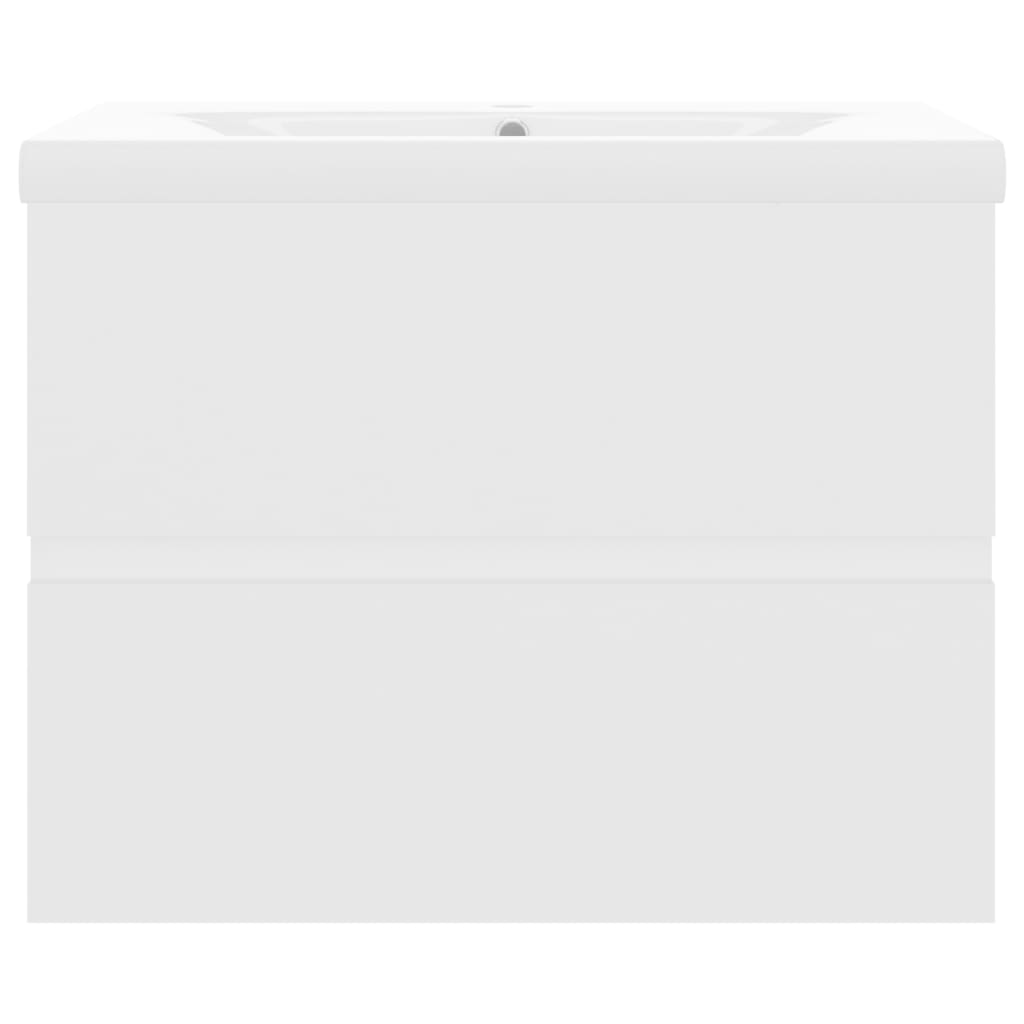 Mobile con Lavabo Integrato Bianco in Legno Multistrato 3071540