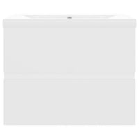 Mobile con Lavabo Integrato Bianco in Legno Multistrato 3071540