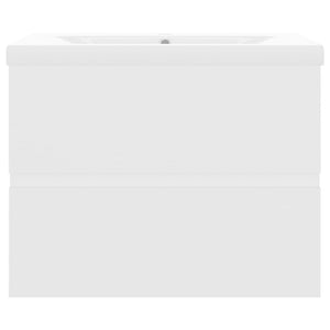 Mobile con Lavabo Integrato Bianco in Legno Multistrato 3071540