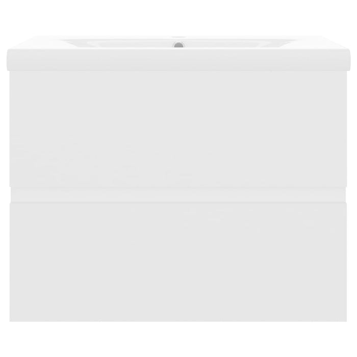 Mobile con Lavabo Integrato Bianco in Legno Multistrato 3071540