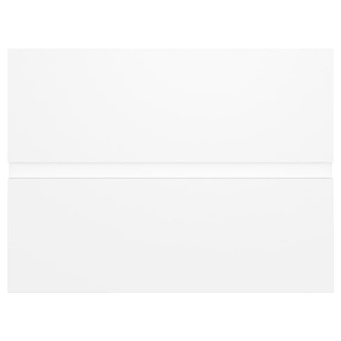 Mobile con Lavabo Integrato Bianco in Legno Multistrato 3071540