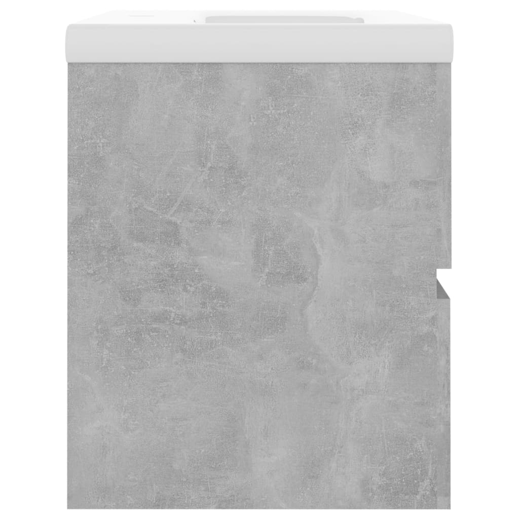 Mobile Bagno con Lavabo Integrato Grigio Cemento in Truciolato cod mxl 71940