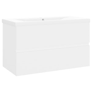 Mobile lavabo con lavabo integrato 80 x 38,5 x 45 cm in truciolare bianco 02_0006426