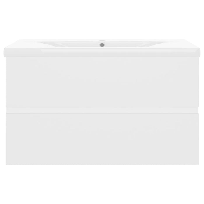 Mobile con Lavabo Integrato Bianco in Legno Multistrato 3071549