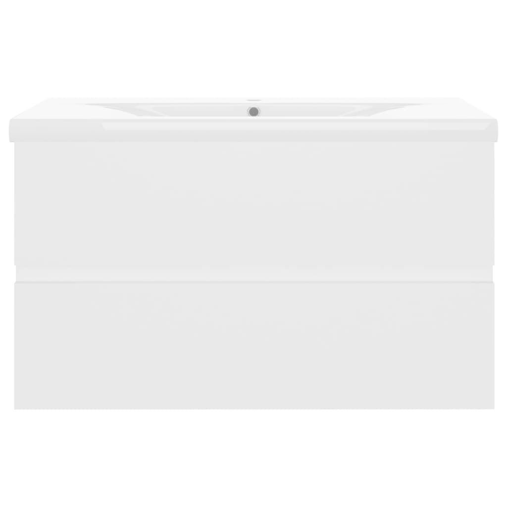 Mobile lavabo con lavabo integrato 80 x 38,5 x 45 cm in truciolare bianco 02_0006426