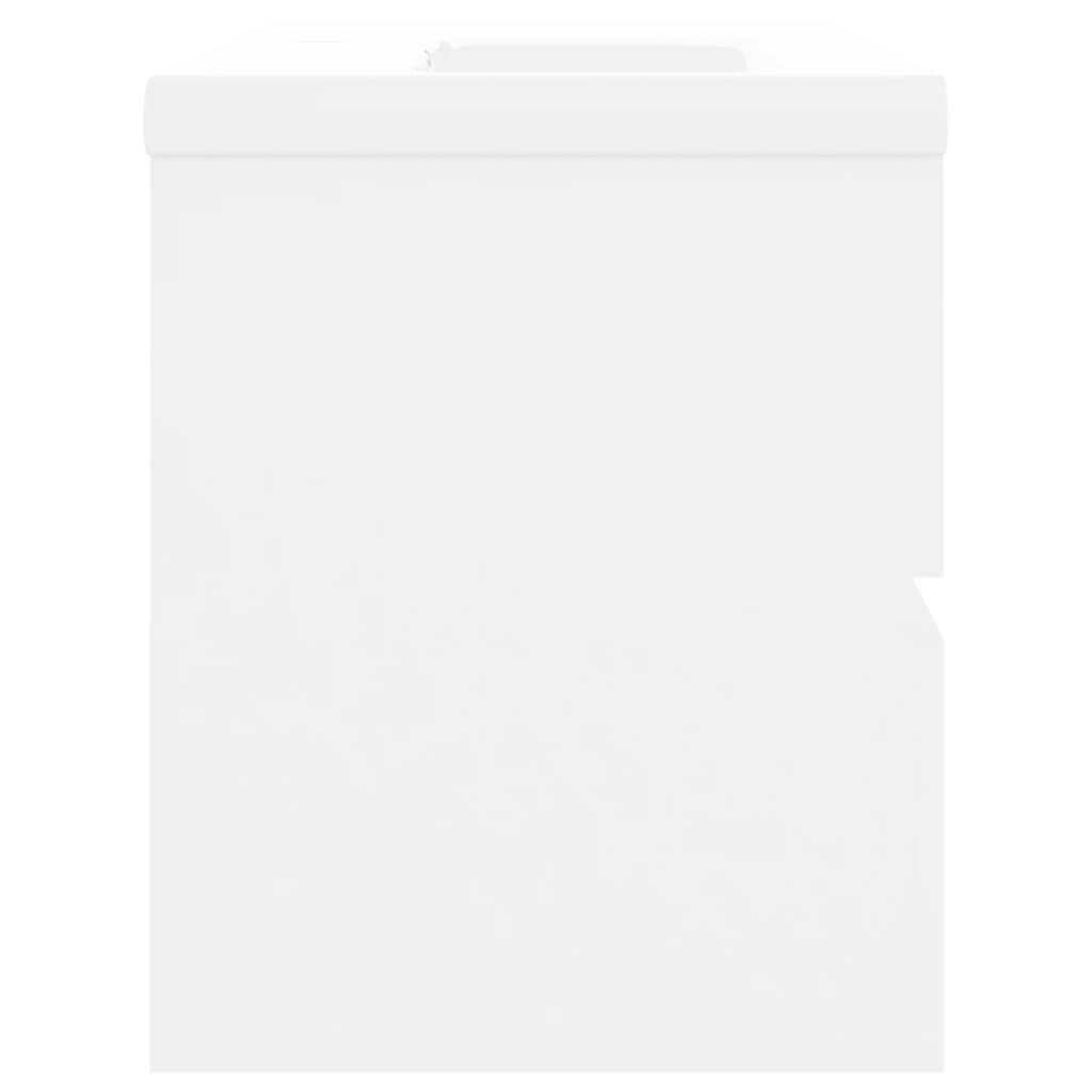 Mobile lavabo con lavabo integrato 80 x 38,5 x 45 cm in truciolare bianco 02_0006426