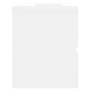 Mobile lavabo con lavabo integrato 80 x 38,5 x 45 cm in truciolare bianco 02_0006426