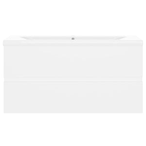 Mobile con Lavabo Integrato Bianco in Legno Multistrato 3071558