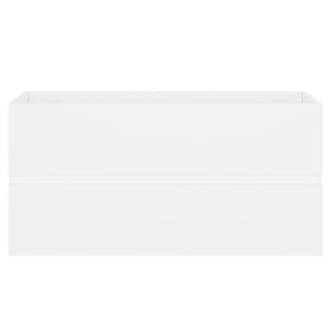 Mobile con Lavabo Integrato-Armadietto da bagno Bianco in Legno Multistrato 198851