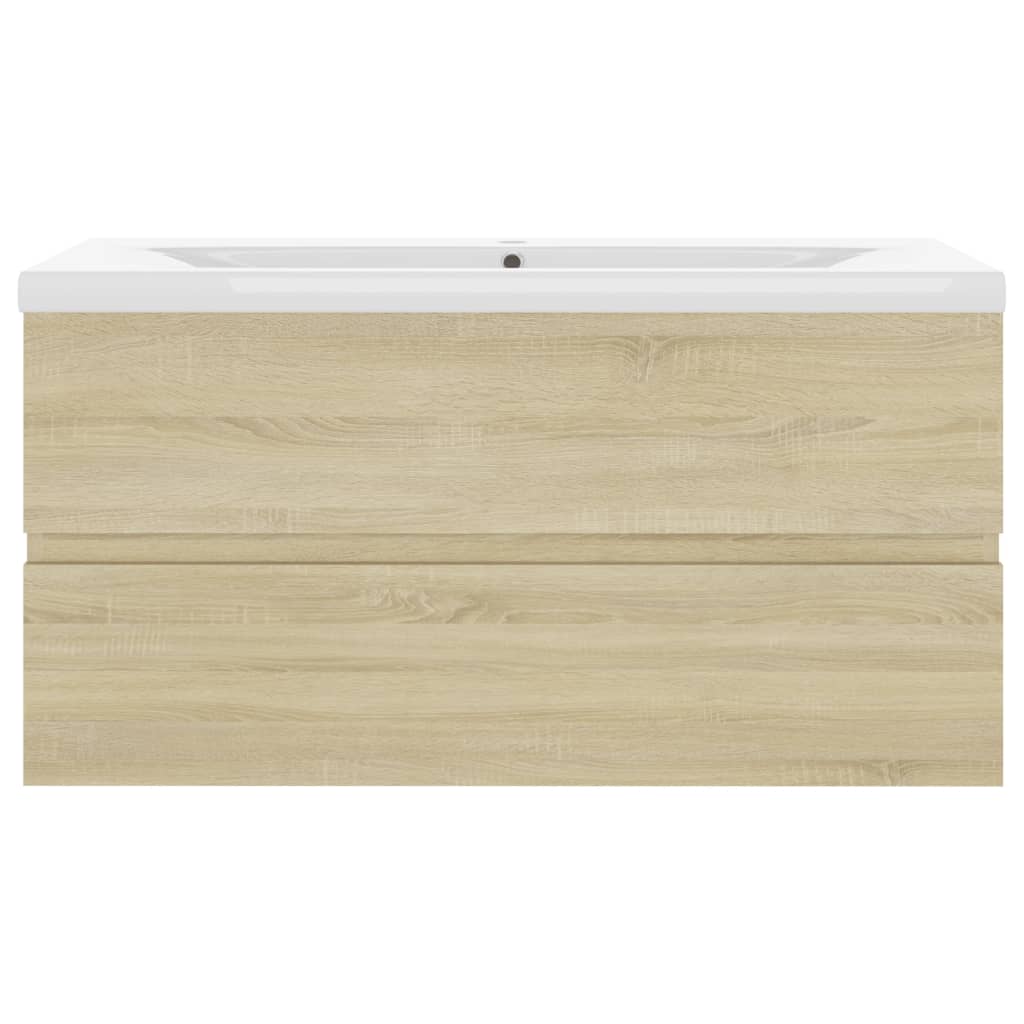 Mobile con Lavabo Integrato Rovere Sonoma in Legno Multistrato 3071561