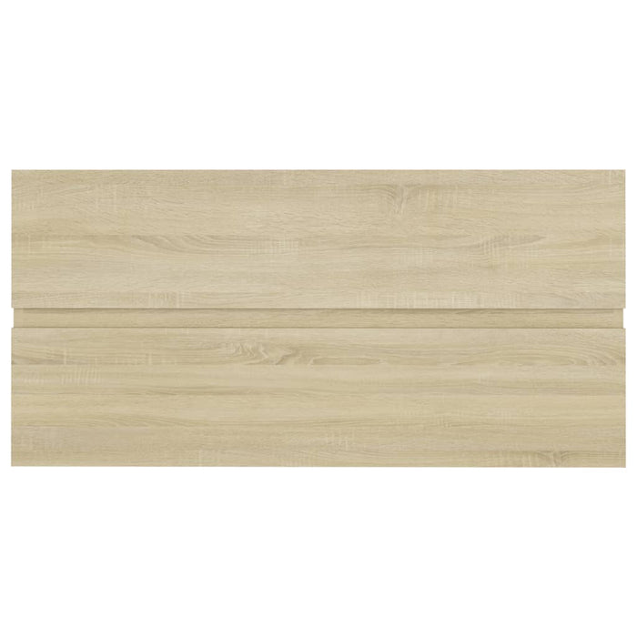 Mobile lavabo con lavabo integrato 90 x 38,5 x 45 cm in truciolare rovere Sonoma 02_0006460