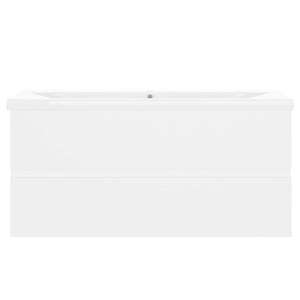 Mobile con Lavabo Integrato Bianco in Legno Multistrato 3071567