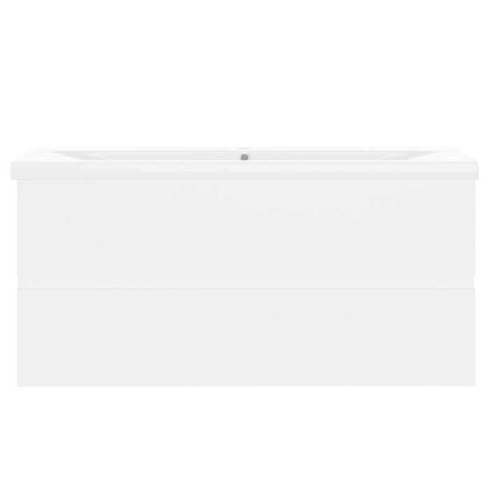 Mobile con Lavabo Integrato Bianco in Legno Multistrato 3071567