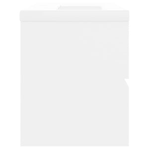 Mobile con Lavabo Integrato Bianco in Legno Multistrato