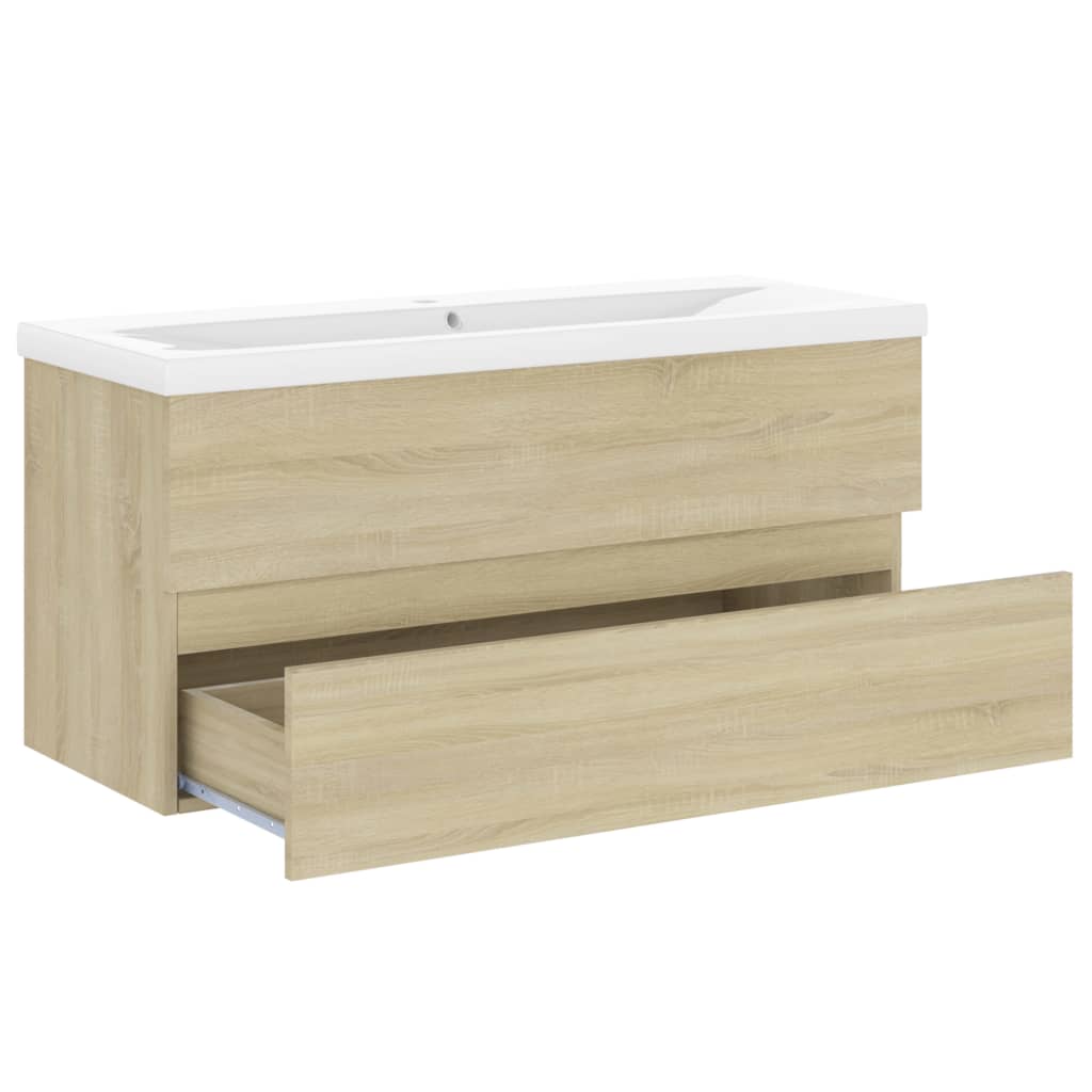 Mobile con Lavabo Integrato Rovere Sonoma in Legno Multistrato 3071570