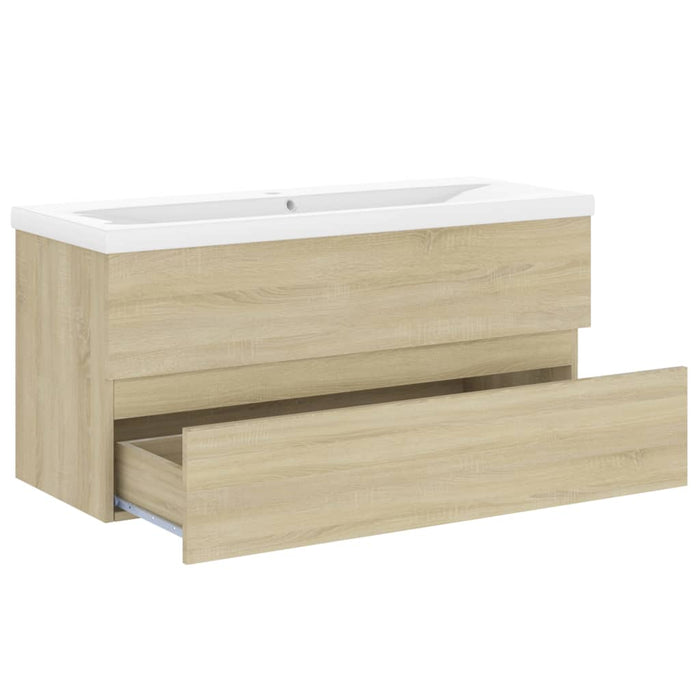 Mobile lavabo con lavabo integrato 100 x 38,5 x 45 cm in truciolare rovere 02_0006454