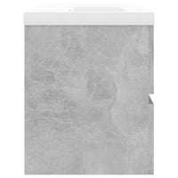 Mobile con Lavabo Integrato Grigio Cemento in Legno Multistrato 3071571