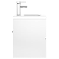 Mobile con Lavabo Integrato Bianco in Legno Multistrato 3071621