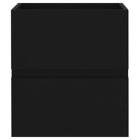 Mobile Bagno con Lavabo Integrato Nero in Legno Multistrato 3071622
