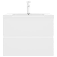 Mobile con Lavabo Integrato Bianco in Legno Multistrato 3071630