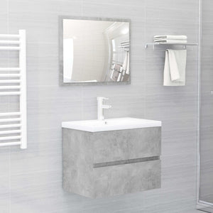 Mobile con Lavabo Integrato Grigio Cemento in Legno Multistratocod mxl 120673