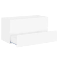 Mobile con Lavabo Integrat-Armadietto da Cucina-Lavandinoo Bianco in Legno Multistrato 377898