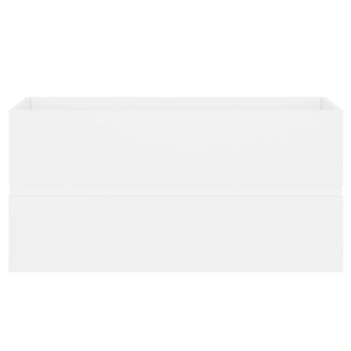 Mobile con Lavabo Integrato Bianco in Legno Multistrato