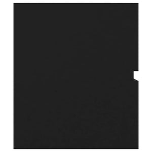 Mobile con Lavabo Integrato Nero in Legno Multistrato 3071649