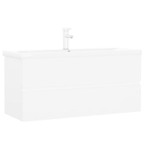Mobile Bagno con Lavabo Integrato Bianco in Legno Multistratocod mxl 120676