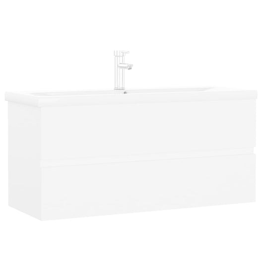 Mobile Bagno con Lavabo Integrato Bianco in Legno Multistratocod mxl 120676