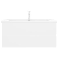 Mobile Bagno con Lavabo Integrato Bianco in Legno Multistrato 3071657