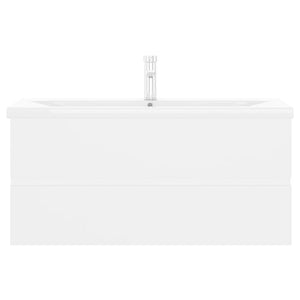 Mobile Bagno con Lavabo Integrato Bianco in Legno Multistrato 3071657