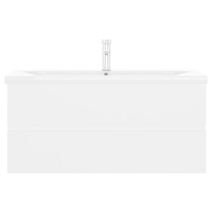 Mobile Bagno con Lavabo Integrato Bianco in Legno Multistrato 3071657