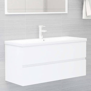 Mobile Bagno con Lavabo Integrato Bianco in Legno Multistrato 3071657