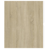 Set Mobili da Bagno Bianco e Rovere Sonoma in Truciolato