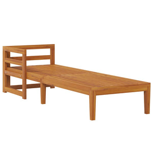 Lettino Prendisole con 1 Bracciolo Grigio Scuro Massello Acacia cod mxl 70757