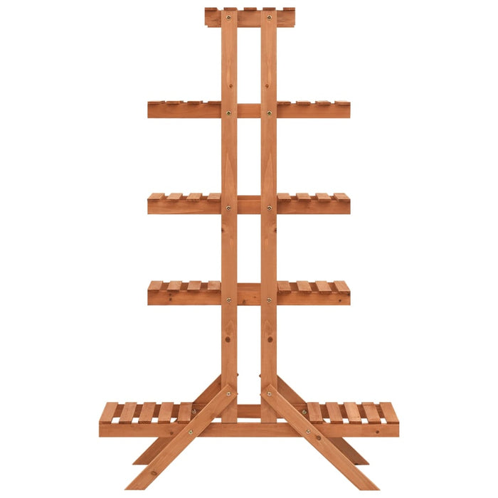 Portavaso portafiori 83 x 25 x 132 cm in legno massello di abete Arancione 02_0045166