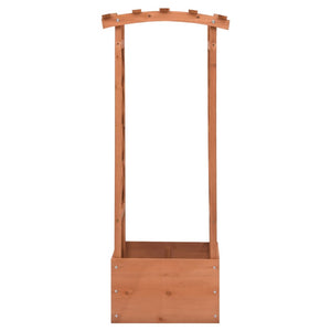 Fioriera a Traliccio con Arco-Vaso-Contenitore per Piante 49x39x117 cm in Legno di Abete