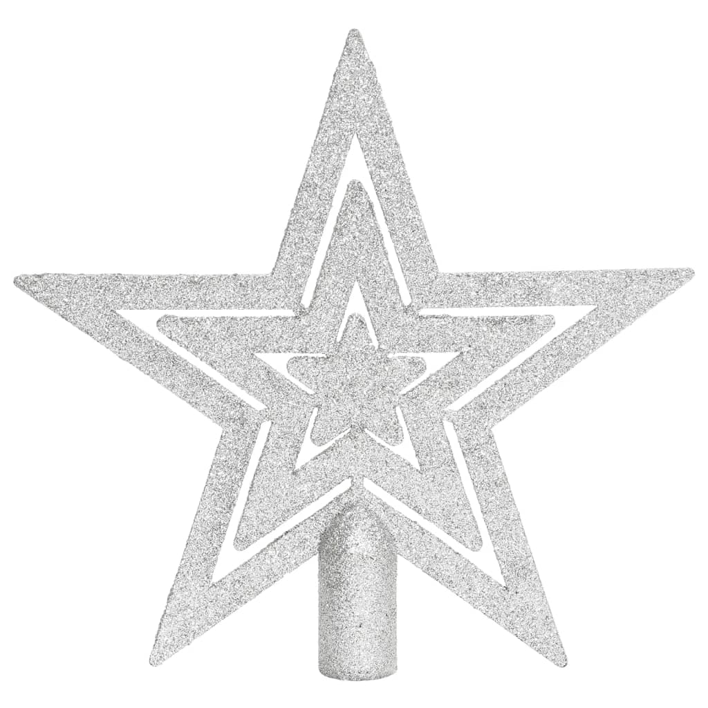 Set Addobbi di Natale 108 pz Argento e Bianco 330093