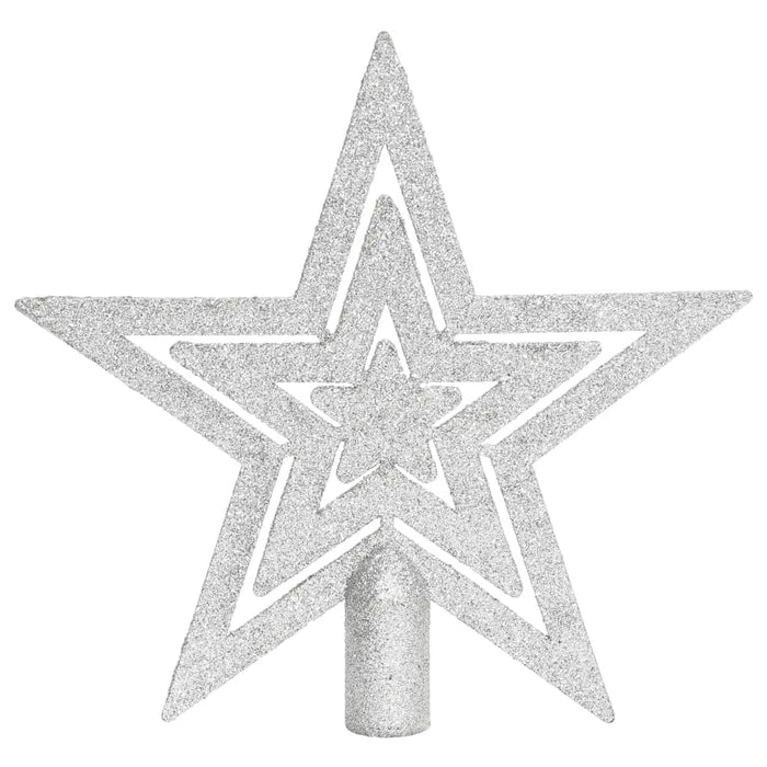 Set Addobbi di Natale 108 pz Argento e Bianco 330093