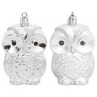 Set Addobbi di Natale 108 pz Argento e Bianco 330093