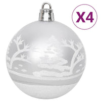 Set Addobbi di Natale 108 pz Argento e Bianco cod mxl 41034