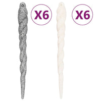 Set Addobbi di Natale 108 pz Argento e Bianco cod mxl 41034