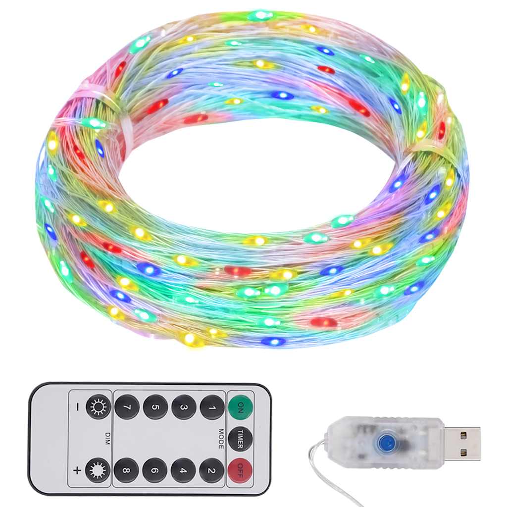 Stringa di Luce con 150 LED Multicolore 15 m cod mxl 58612
