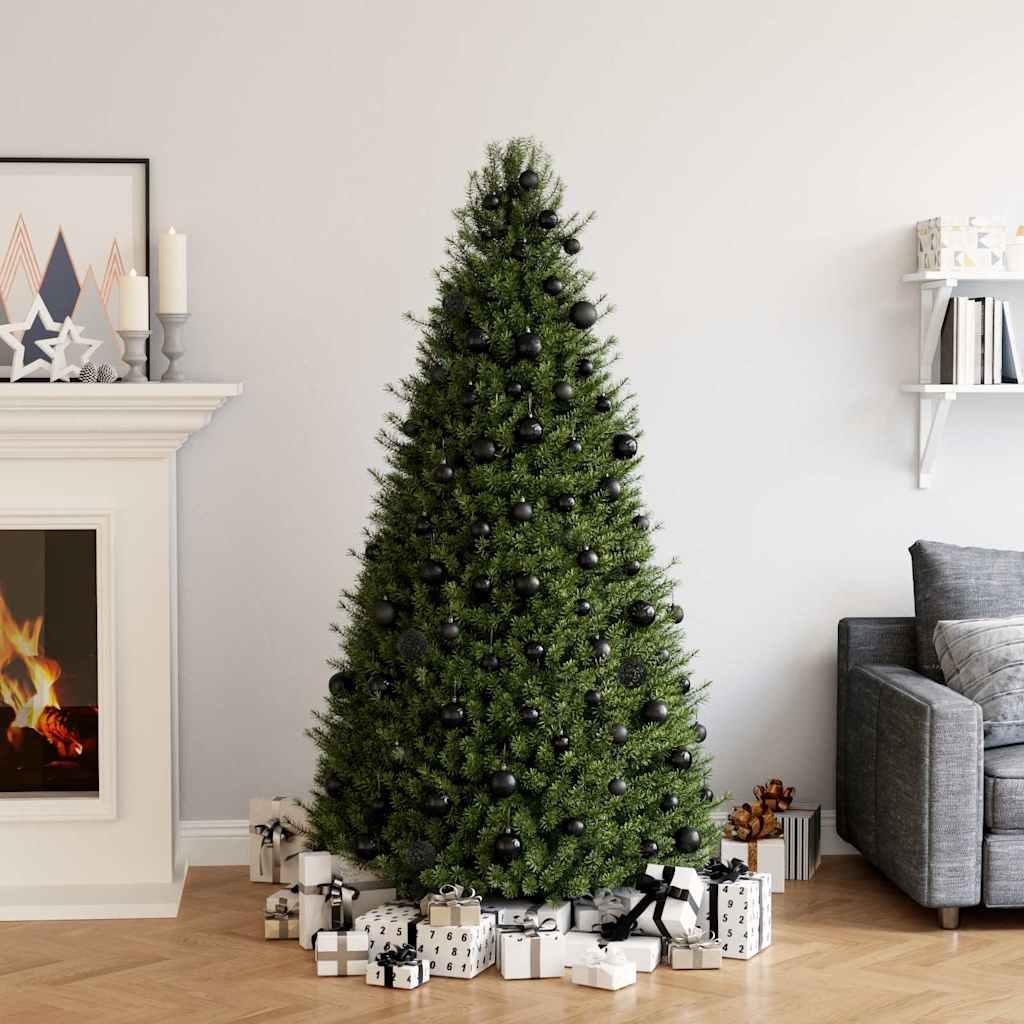 Set Palline di Natale 100 pz Nero 330083