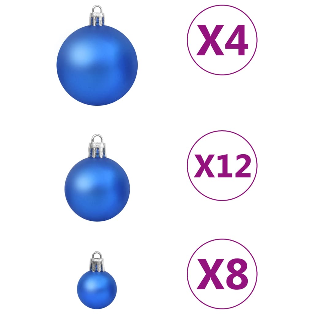 Set Palline di Natale 100 pz Blu cod mxl 42729