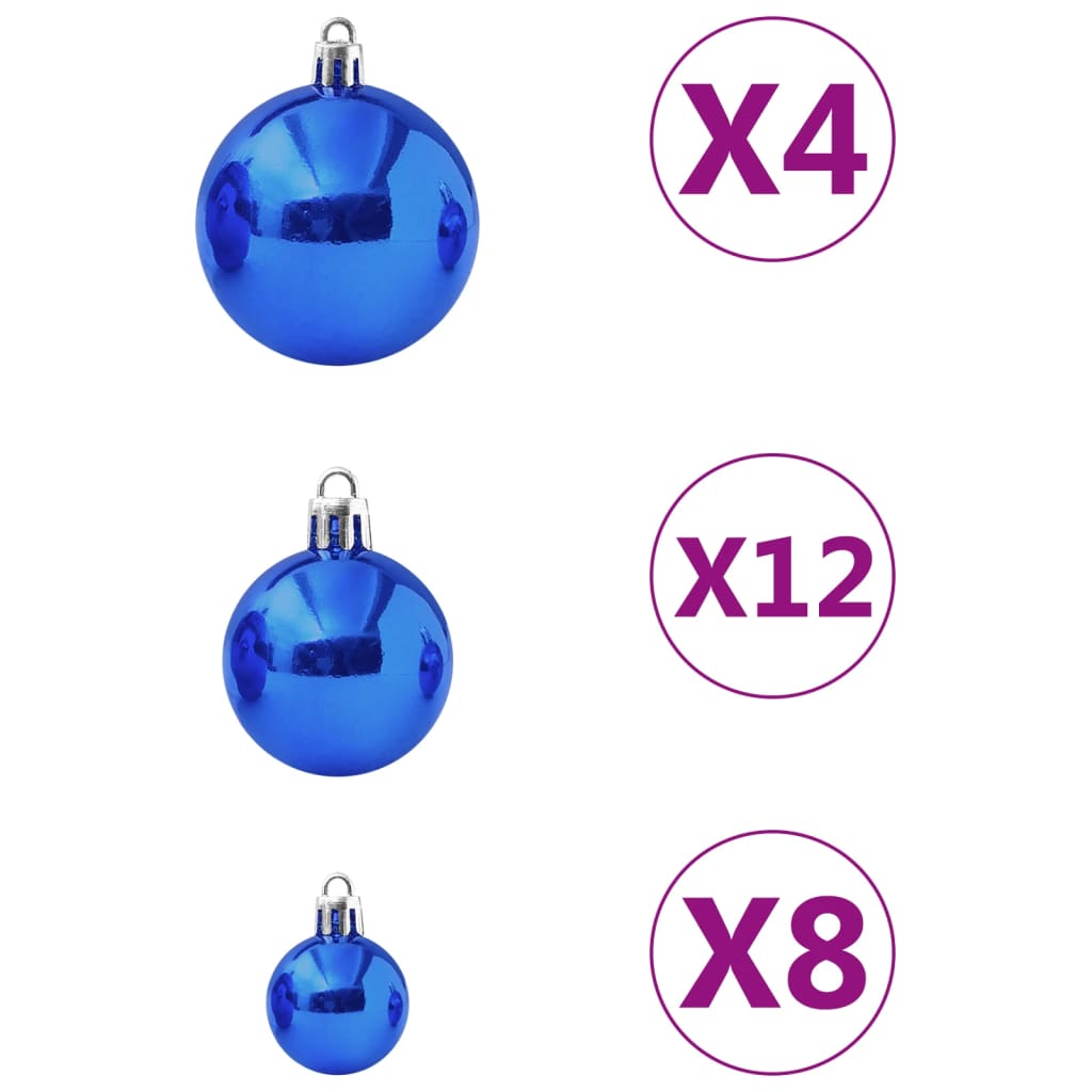 Set Palline di Natale 100 pz Blu cod mxl 42729