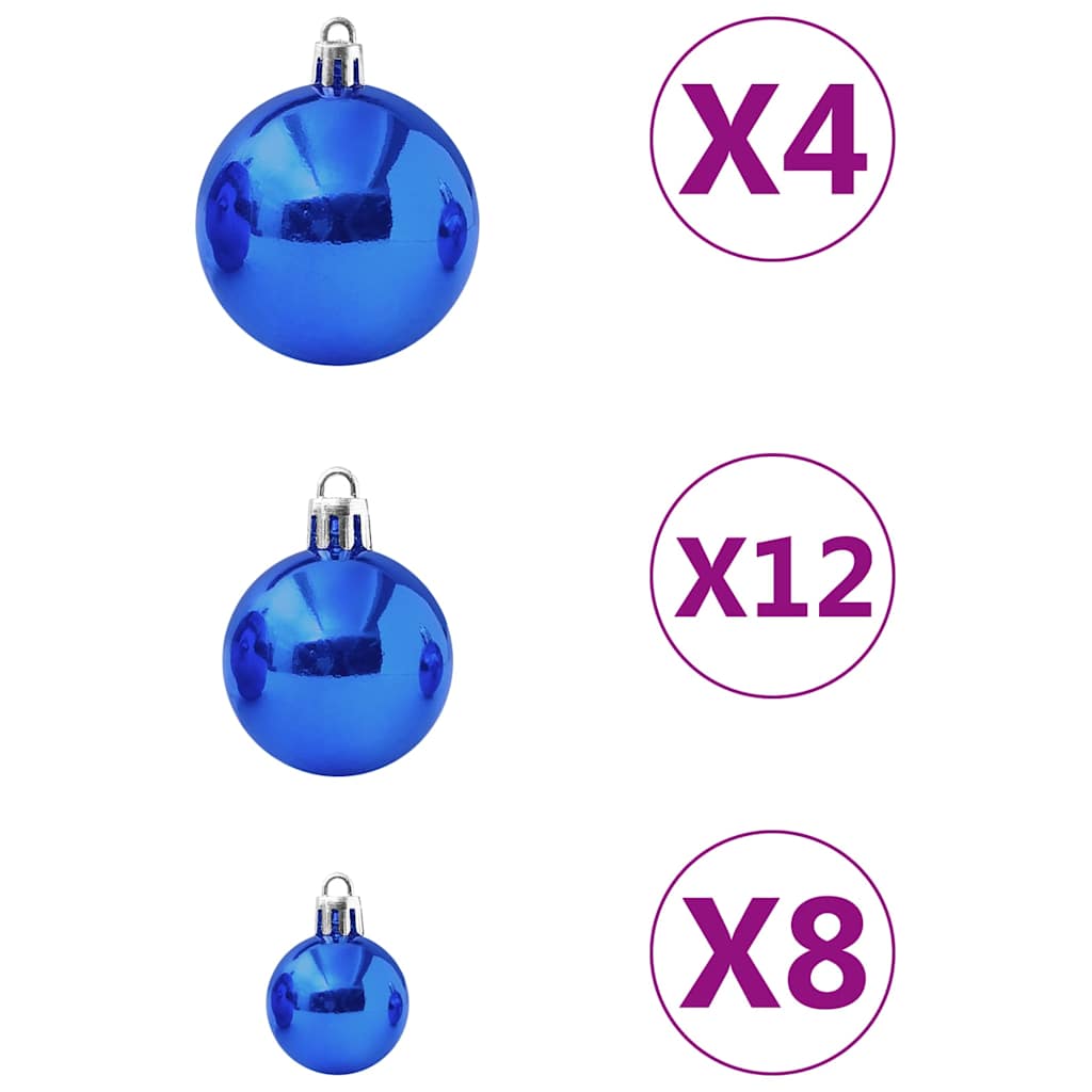 Set Palline di Natale 100 pz Blu cod mxl 42729